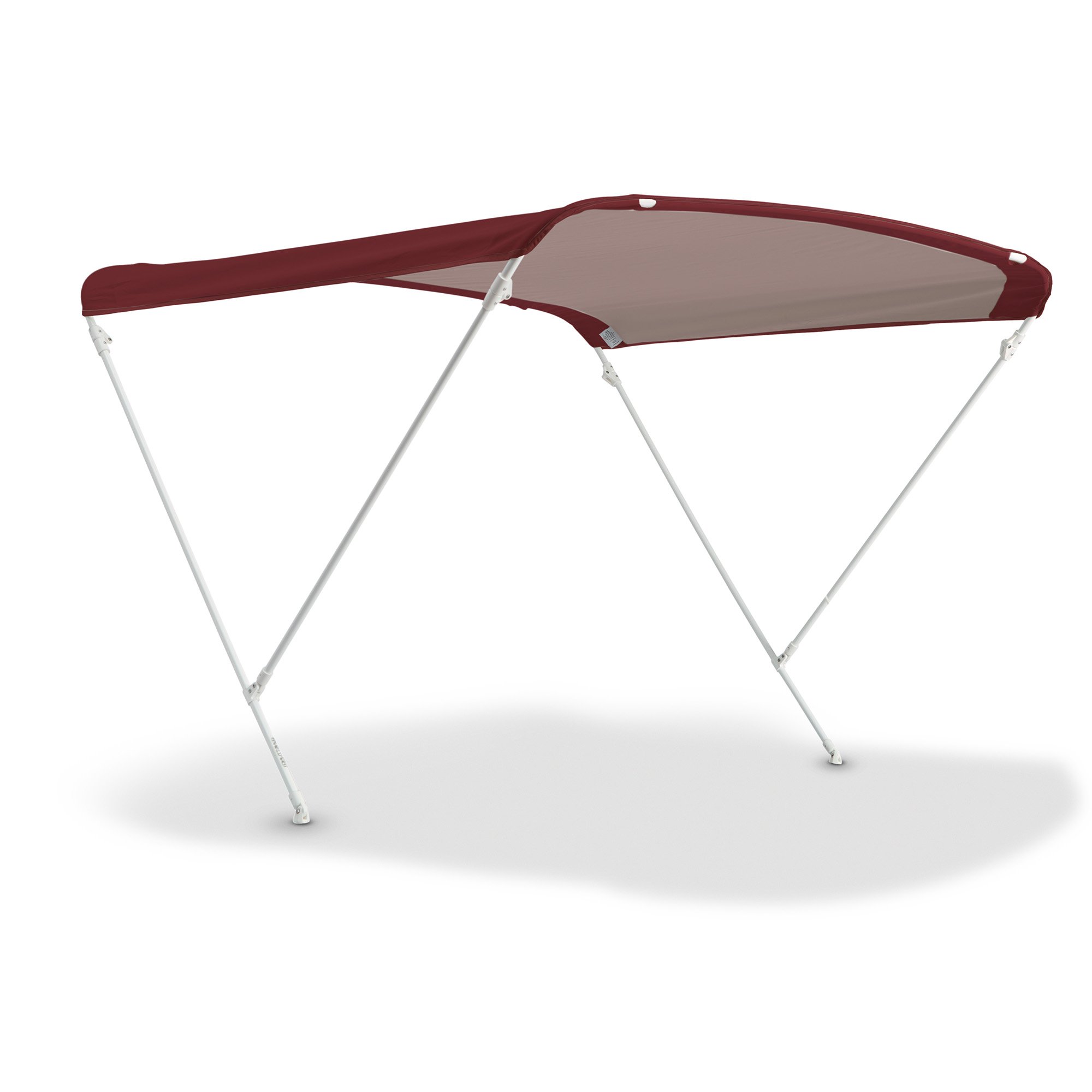 Elegance 2-Arch Bimini Top for Boats and Rafts 20 mm White Nylon Joints Reinforced by Fibreglass Durable Boat Cover